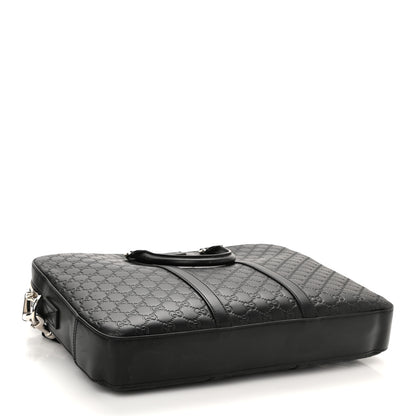 Gucci Guccissima Signature Briefcase Black 4 of 10
