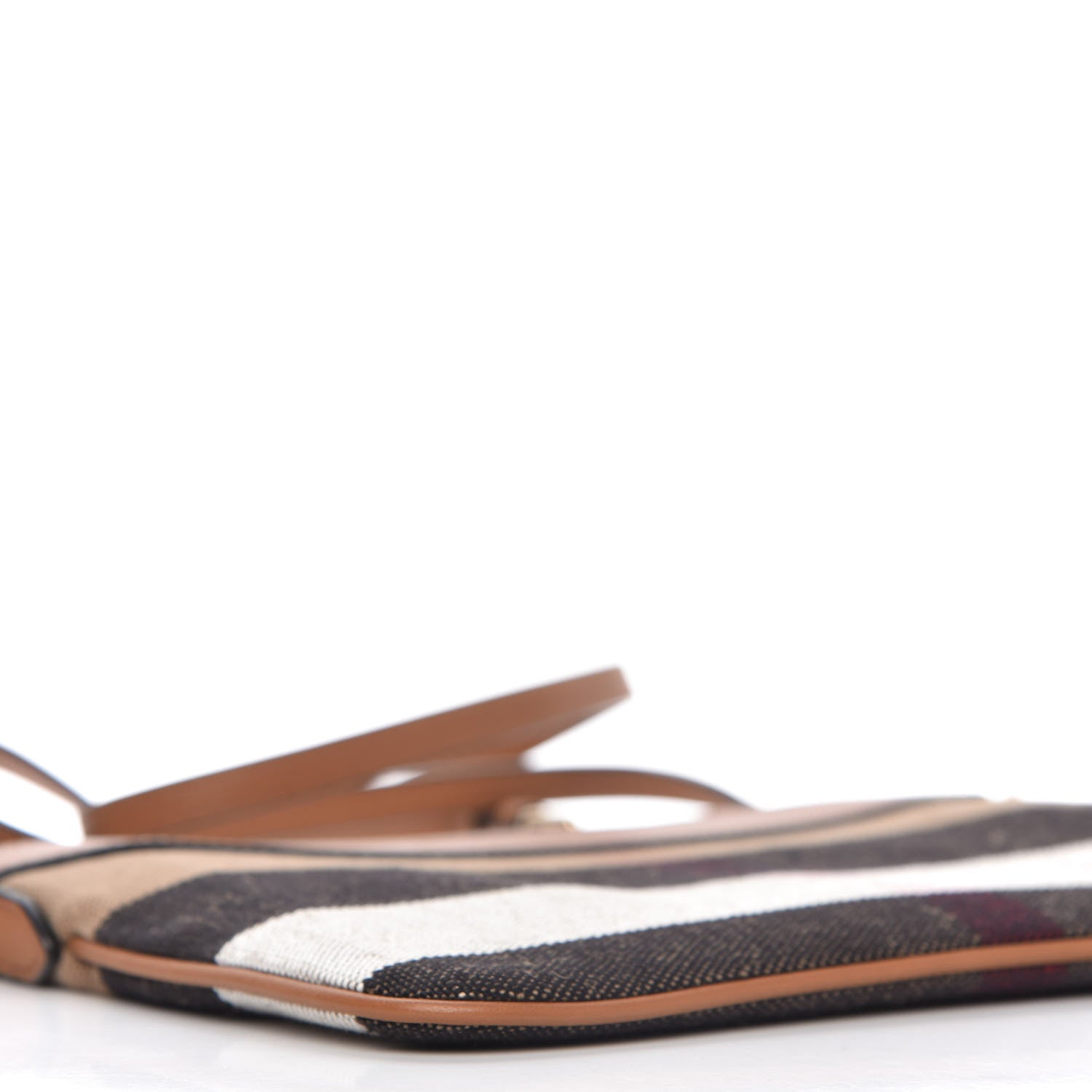 Burberry Mega Check Peyton Crossbody Clutch Bag Tan 6 of 11