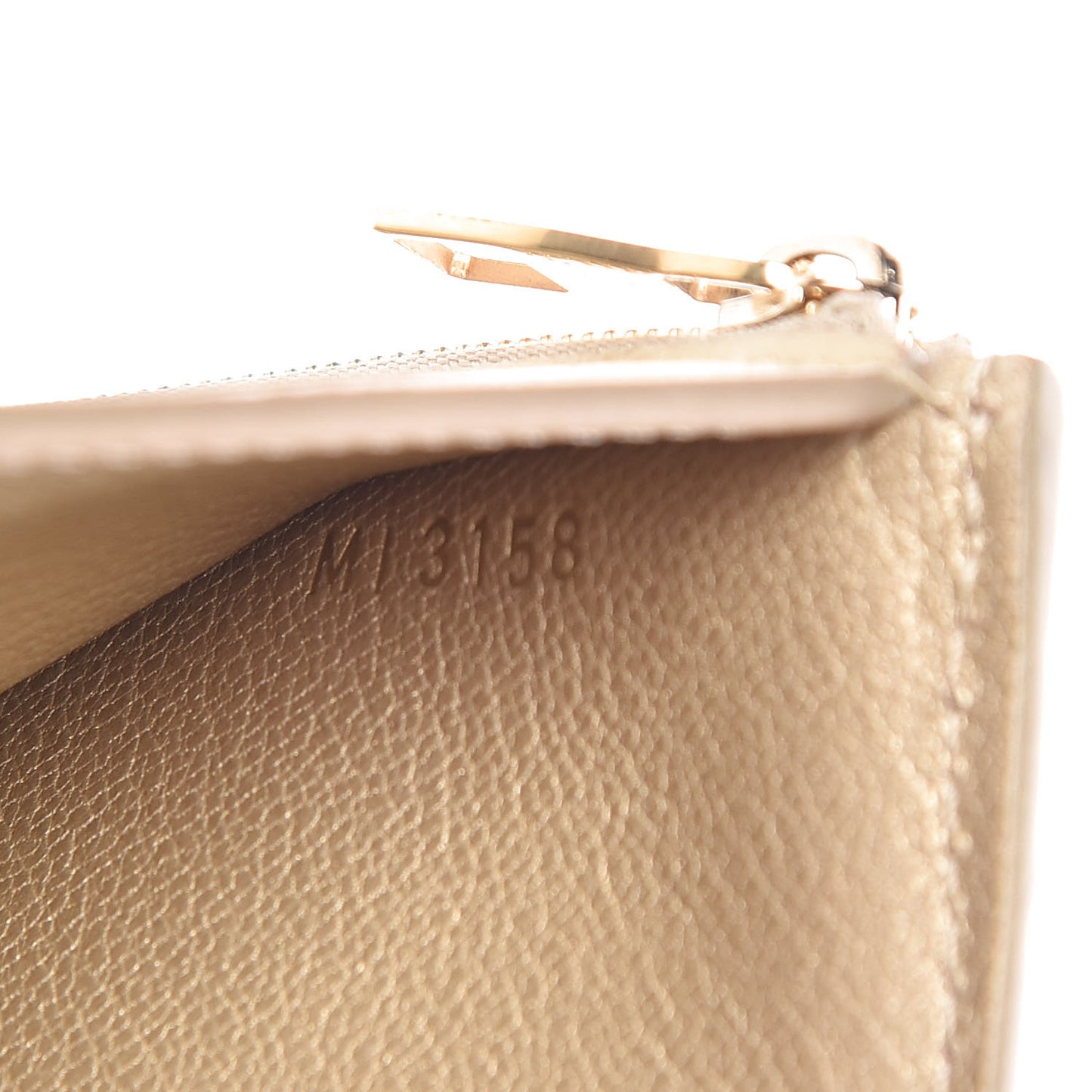 Crocodile Capucines Compact Wallet Light Gold