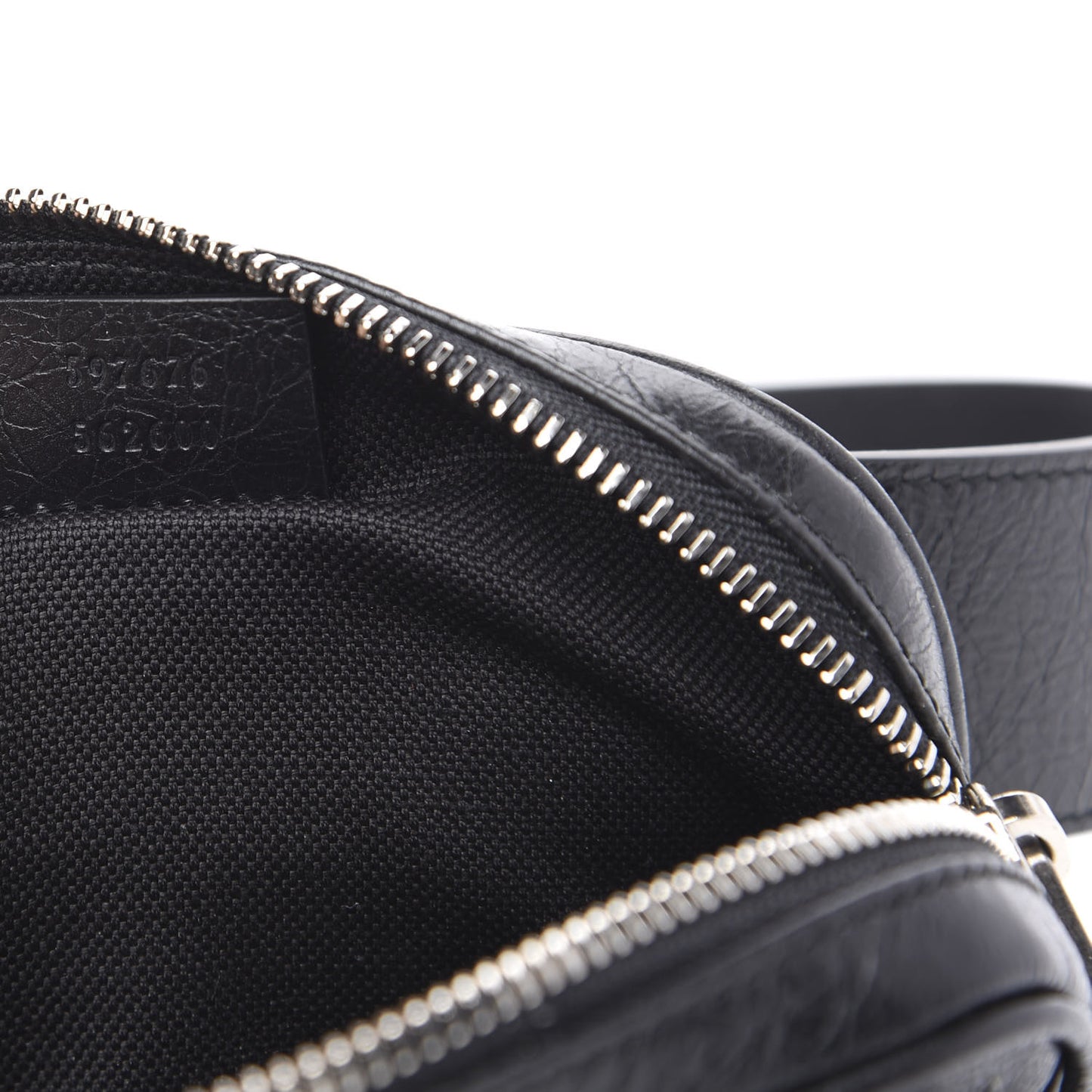 Fluffy Calfskin Mini Morpheus Belt Bag 90 36 Black