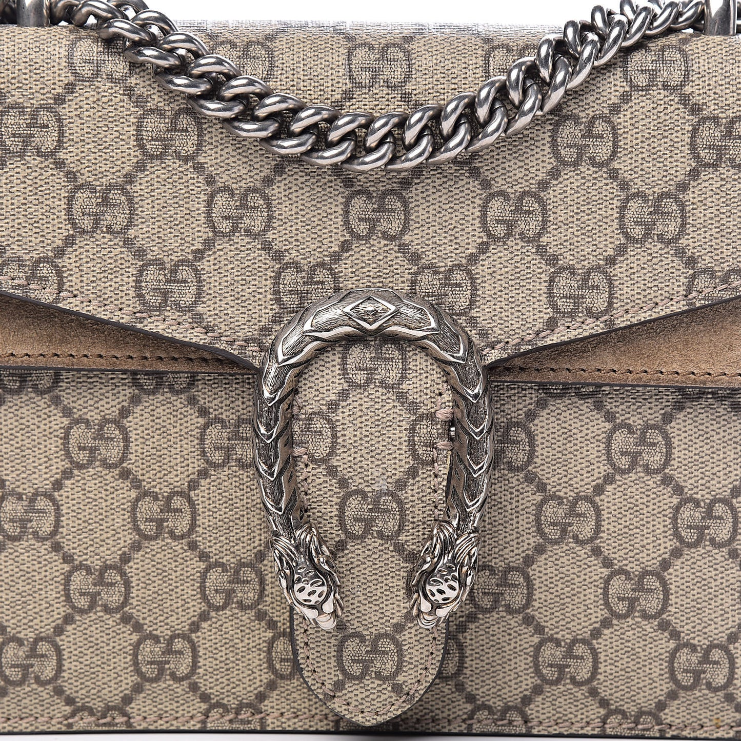 GG Supreme Monogram Mini Dionysus Shoulder Bag Taupe