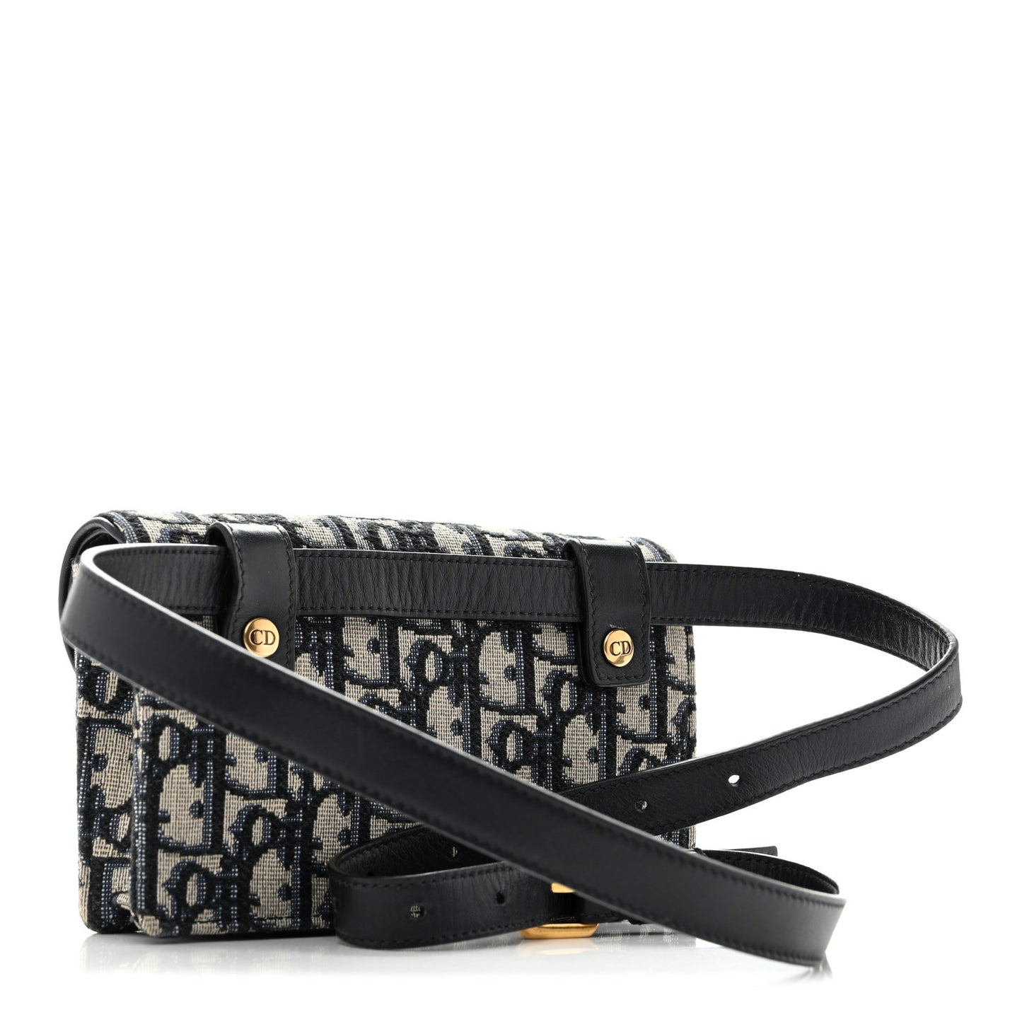 Oblique Saddle Belt Bag Blue