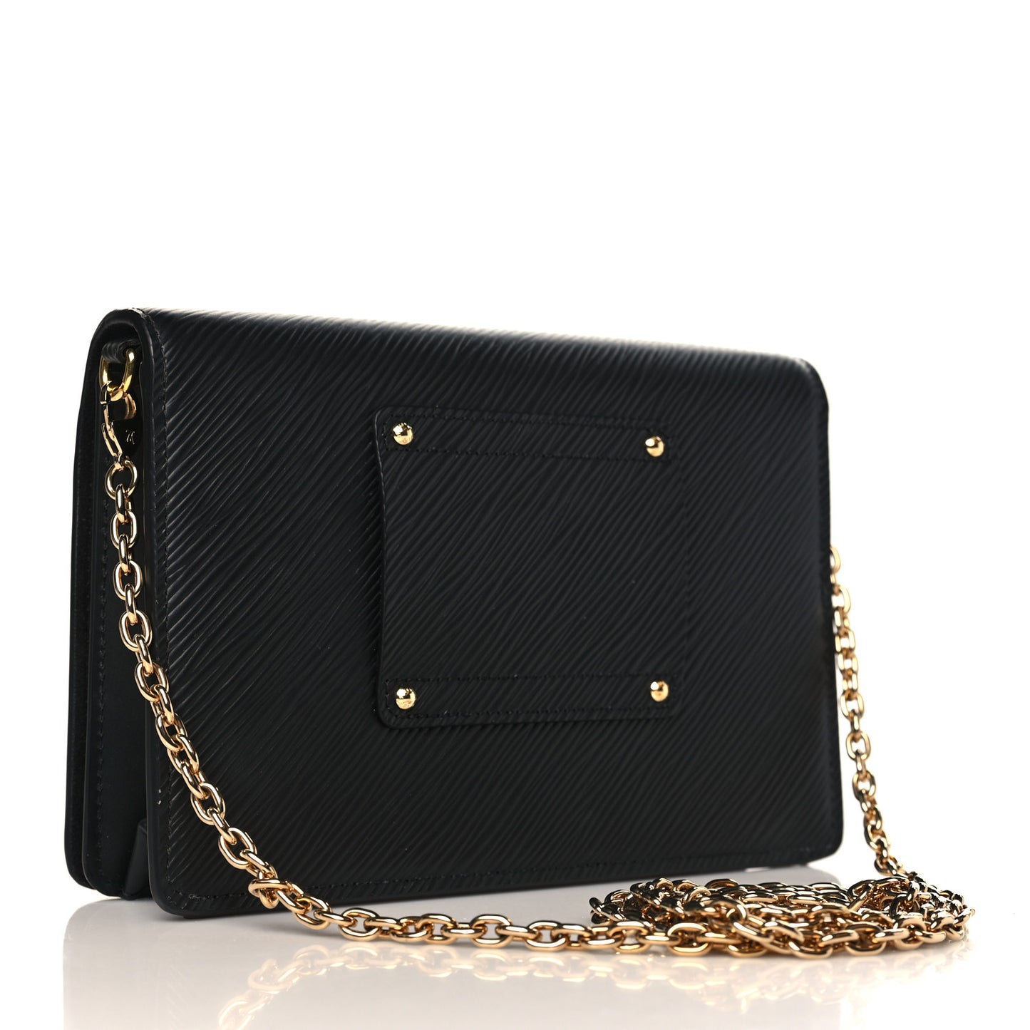 Epi Twist Belt Chain Wallet Black