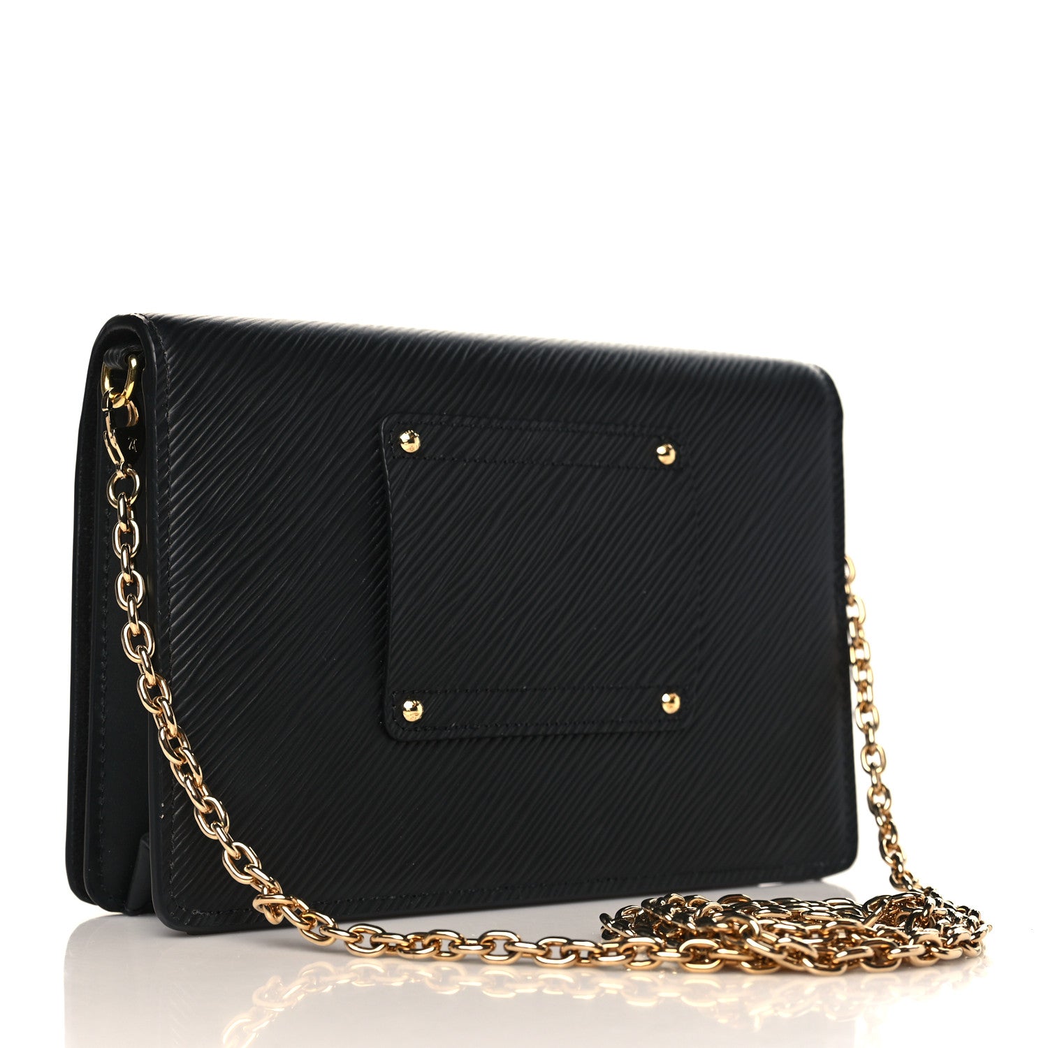 Louis Vuitton Epi Twist Belt Chain Wallet Black 2 of 8