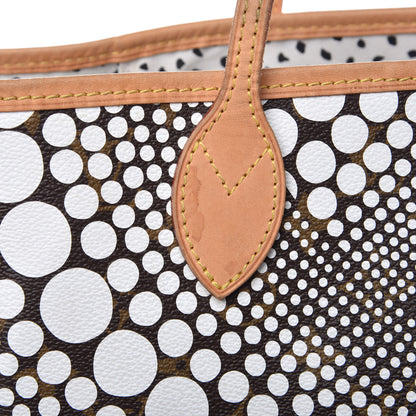 Louis Vuitton Monogram Kusama Waves Neverfull MM White 9 of 10