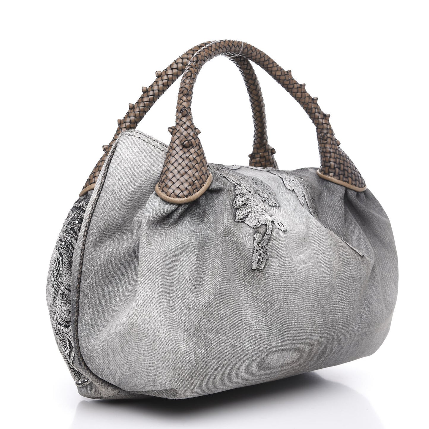 Denim Squirrel Embroidered Spy Grey