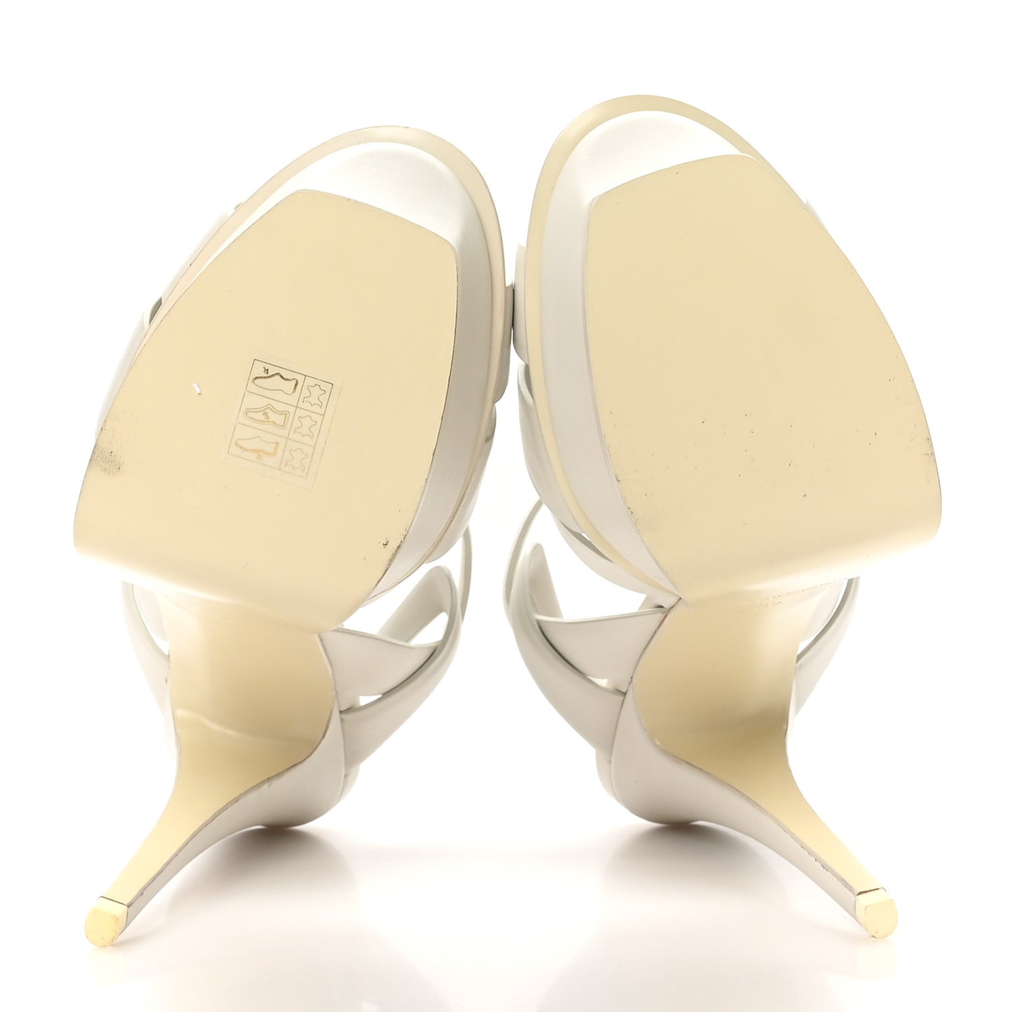 Calfskin Tribute 105 Platform Sandals 39 Porcellana