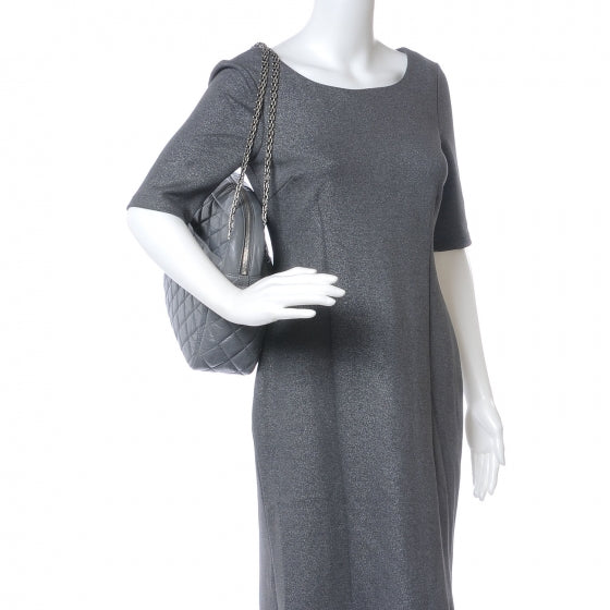 Chanel Aged Calfskin Quilted Large Reissue Camera Case Grey 2 of 7
