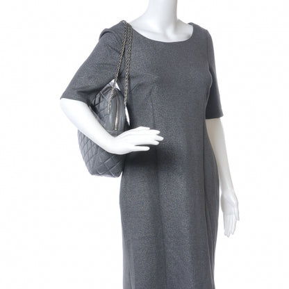 Chanel Aged Calfskin Quilted Large Reissue Camera Case Grey 2 of 7