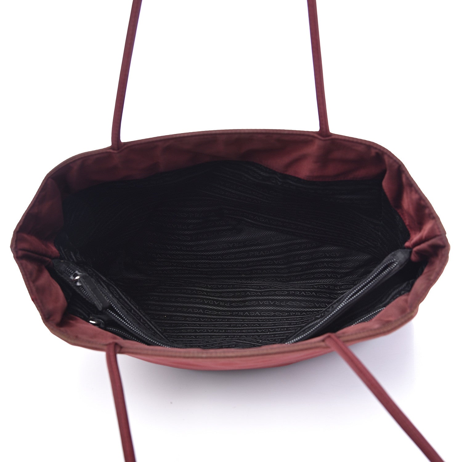 Prada Tessuto Nylon Tote Bordeaux 4 of 16