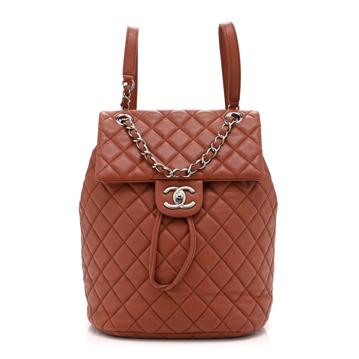 Chanel Lambskin Quilted Small Urban Spirit Backpack Brown 1 of 12