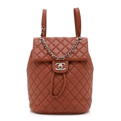 Chanel Lambskin Quilted Small Urban Spirit Backpack Brown 1 of 12