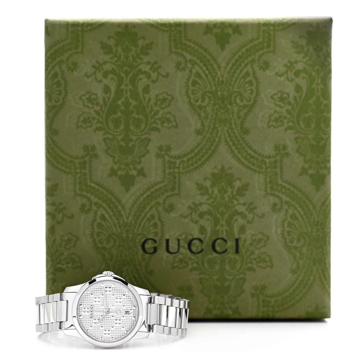 Gucci Stainless Steel 27mm G-Timeless Diamante Quartz Watch 5 of 5