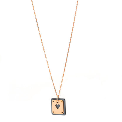 Hermes Swift As De Coeur Necklace Bleu Lin 1 of 9