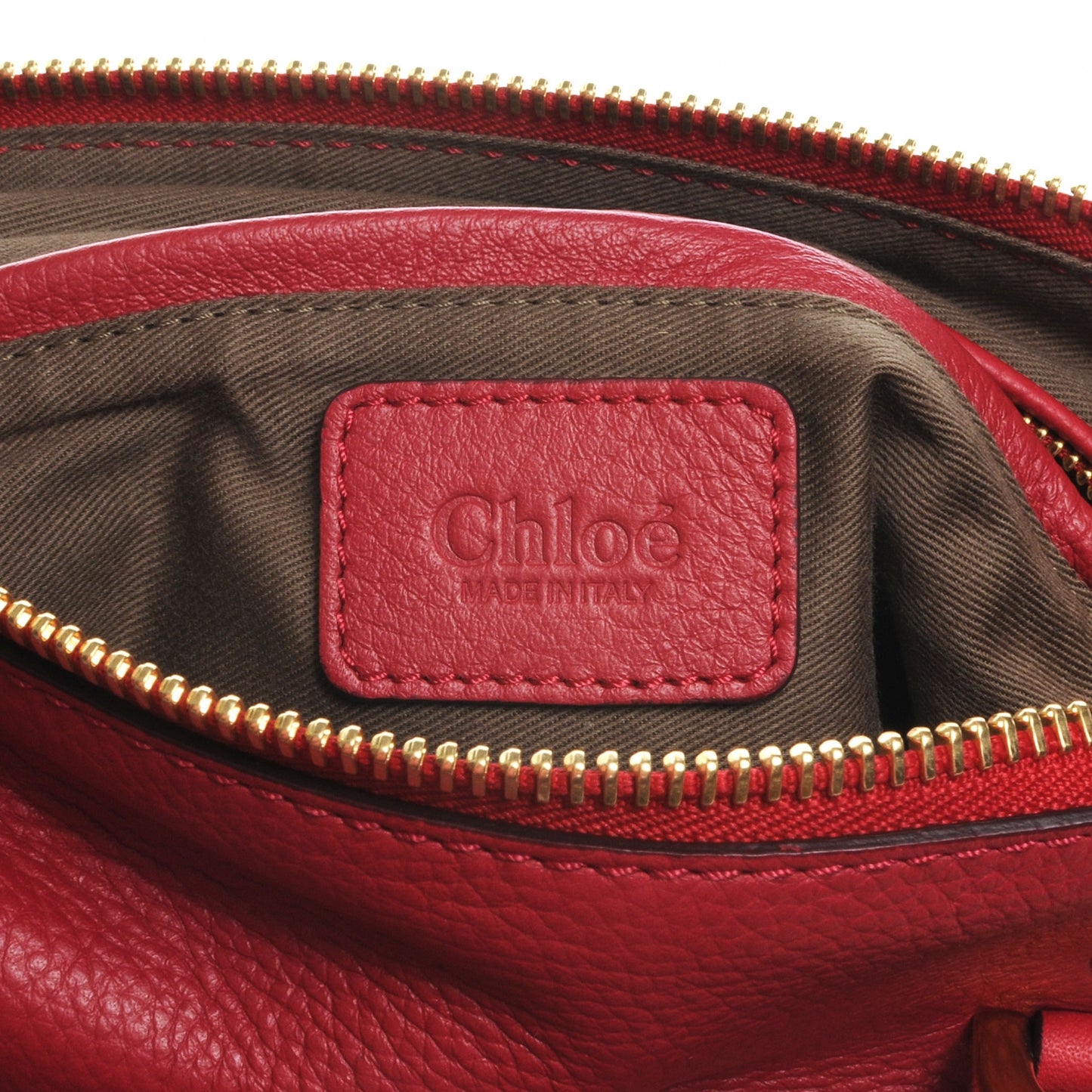 Calfskin Small Marcie Satchel Peony Red