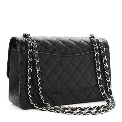 Chanel Caviar Quilted Jumbo Double Flap Black 3 of 10