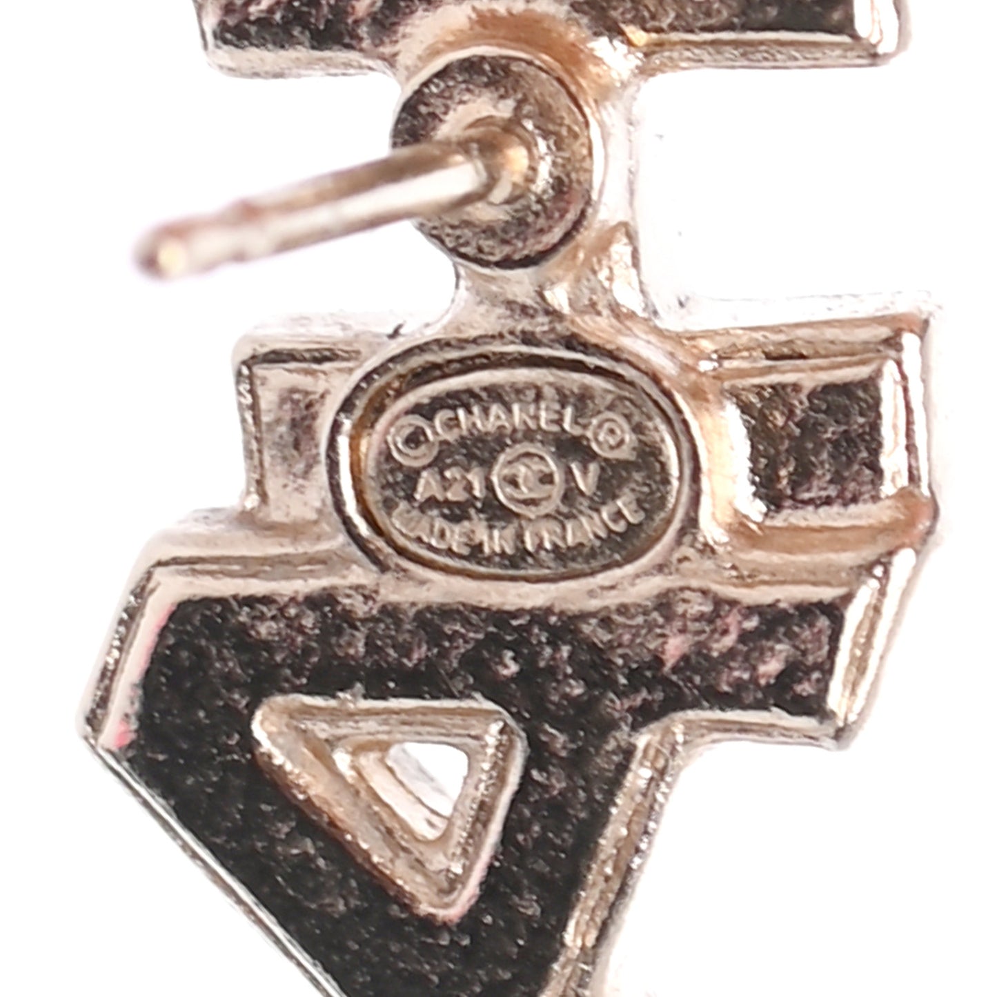 Crystal Pearl Signature Stud Earrings Gold