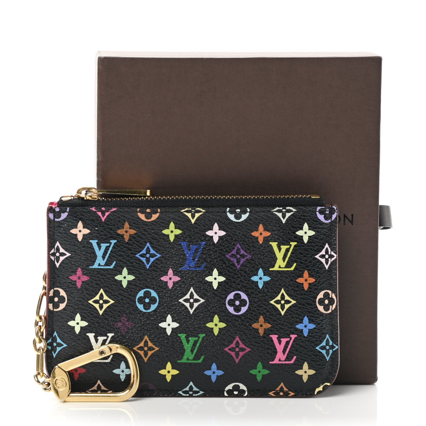 Monogram Multicolor Key Pouch Black Grenade