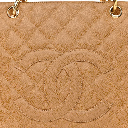 Chanel Caviar Quilted Grand Shopping Tote GST Beige 9 of 11