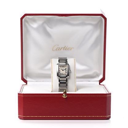Cartier Stainless Steel 20mm Tank Francaise Quartz Watch 7 of 7