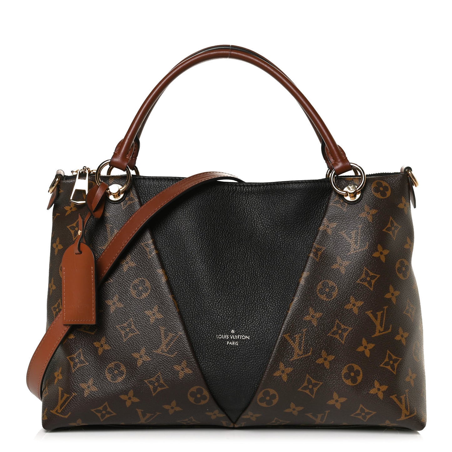 Monogram V Tote MM Black