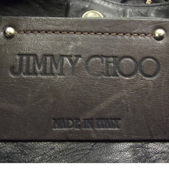 Jimmy Choo Leather Diane Kid Fringe Hobo Black 7 of 9