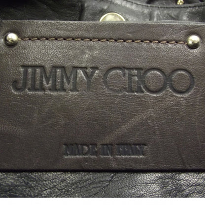 Jimmy Choo Leather Diane Kid Fringe Hobo Black 7 of 9