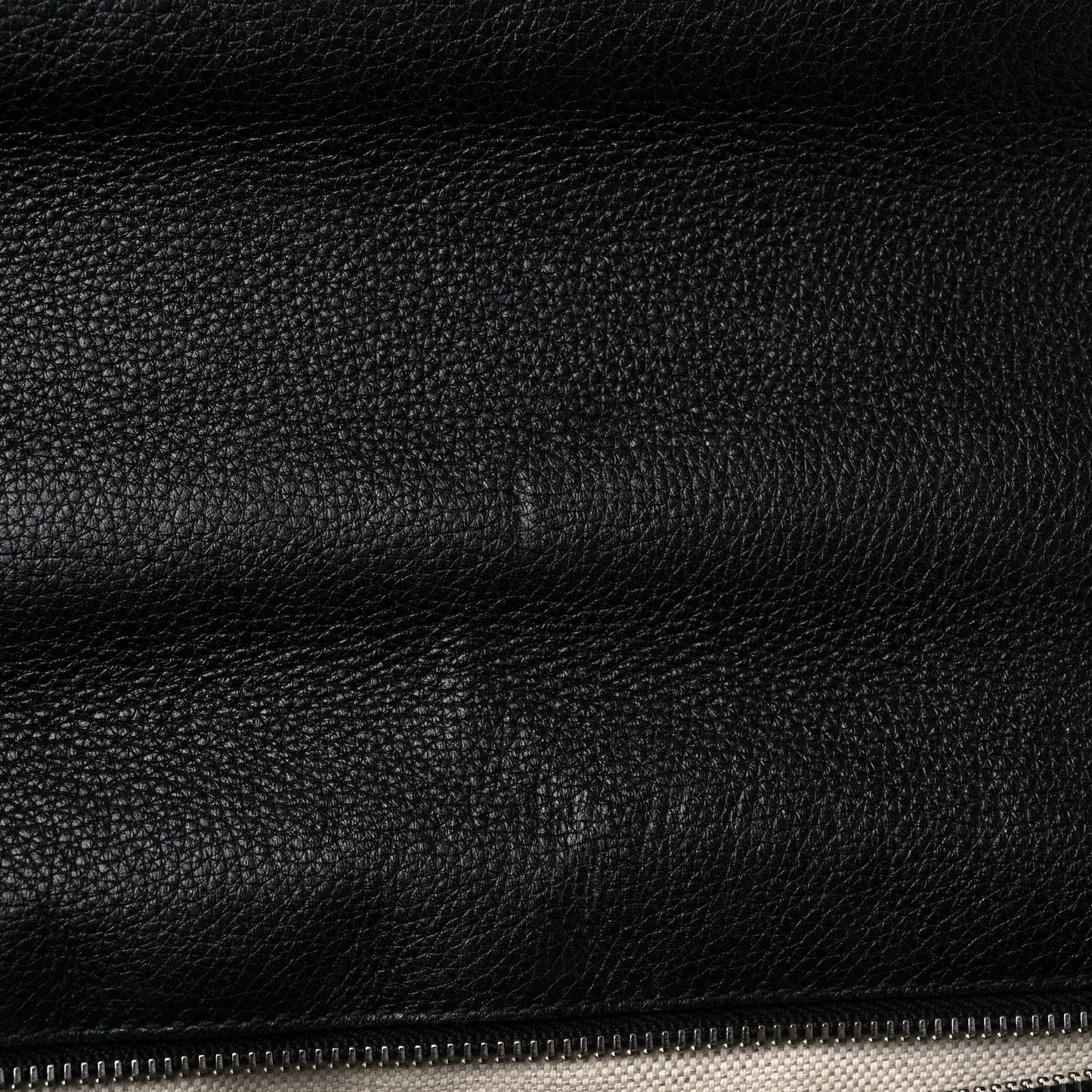 Calfskin Large New Bamboo Top Handle Bag Black