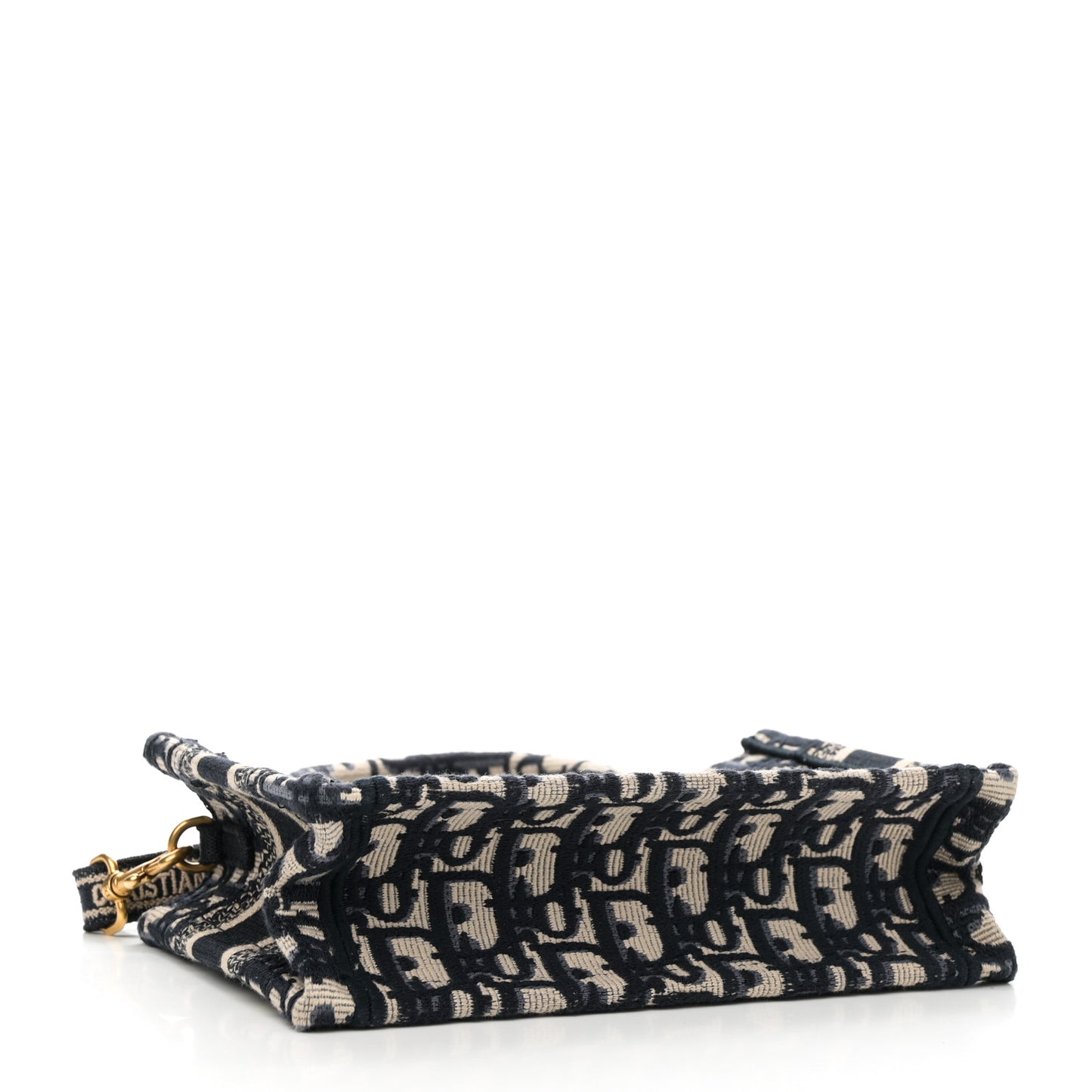 Oblique Mini Book Tote With Strap Blue Multicolor