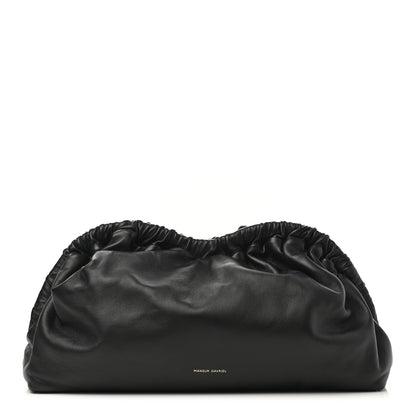 Mansur Gavriel Lambskin Cloud Clutch Black Flamma 1 of 9
