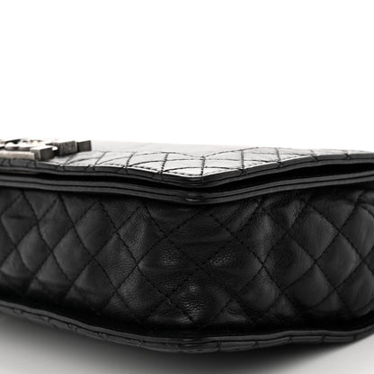 Chanel Calfskin New Medium Boy Reverso Flap Black 10 of 10