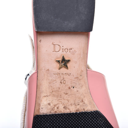 Christian Dior Patent Ribbon J'Adior Slingback Ballet Flats 40 Dusty Candy 6 of 8