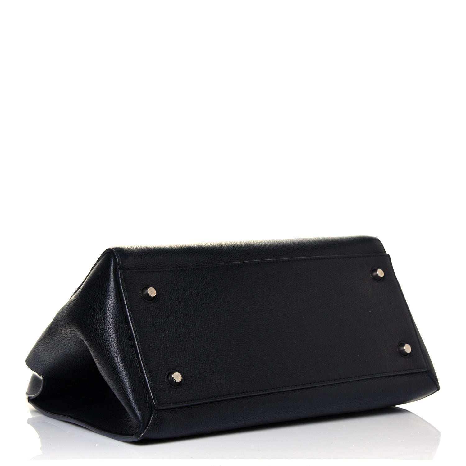 Celine Grained Calfskin Medium Edge Shoulder Bag Black 4 of 12