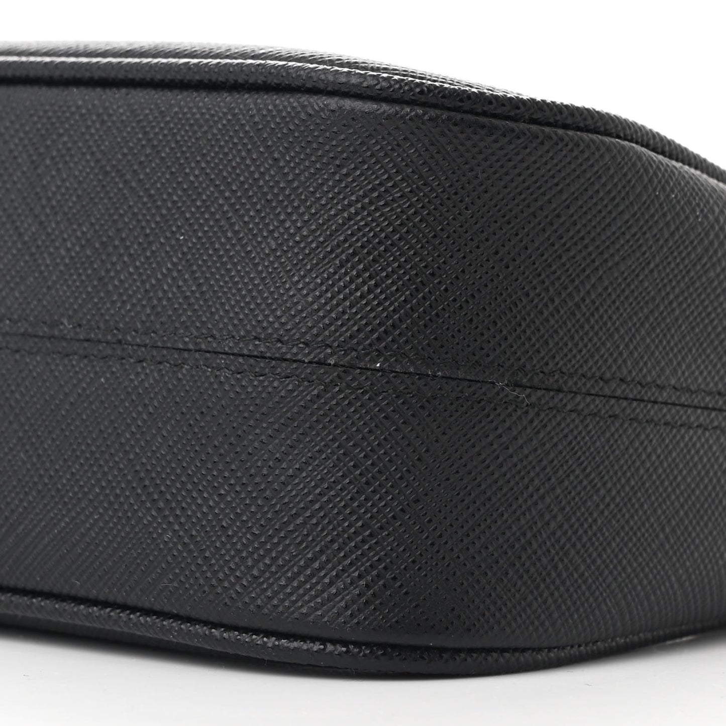 Saffiano Lux Mini Re-Edition Shoulder Bag Black