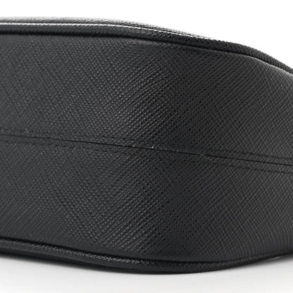 Prada Saffiano Lux Mini Re-Edition Shoulder Bag Black 11 of 11