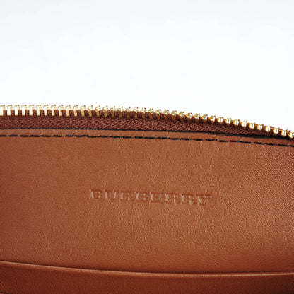 Burberry House Check Derby Peyton Crossbody Clutch Bag Tan 6 of 8