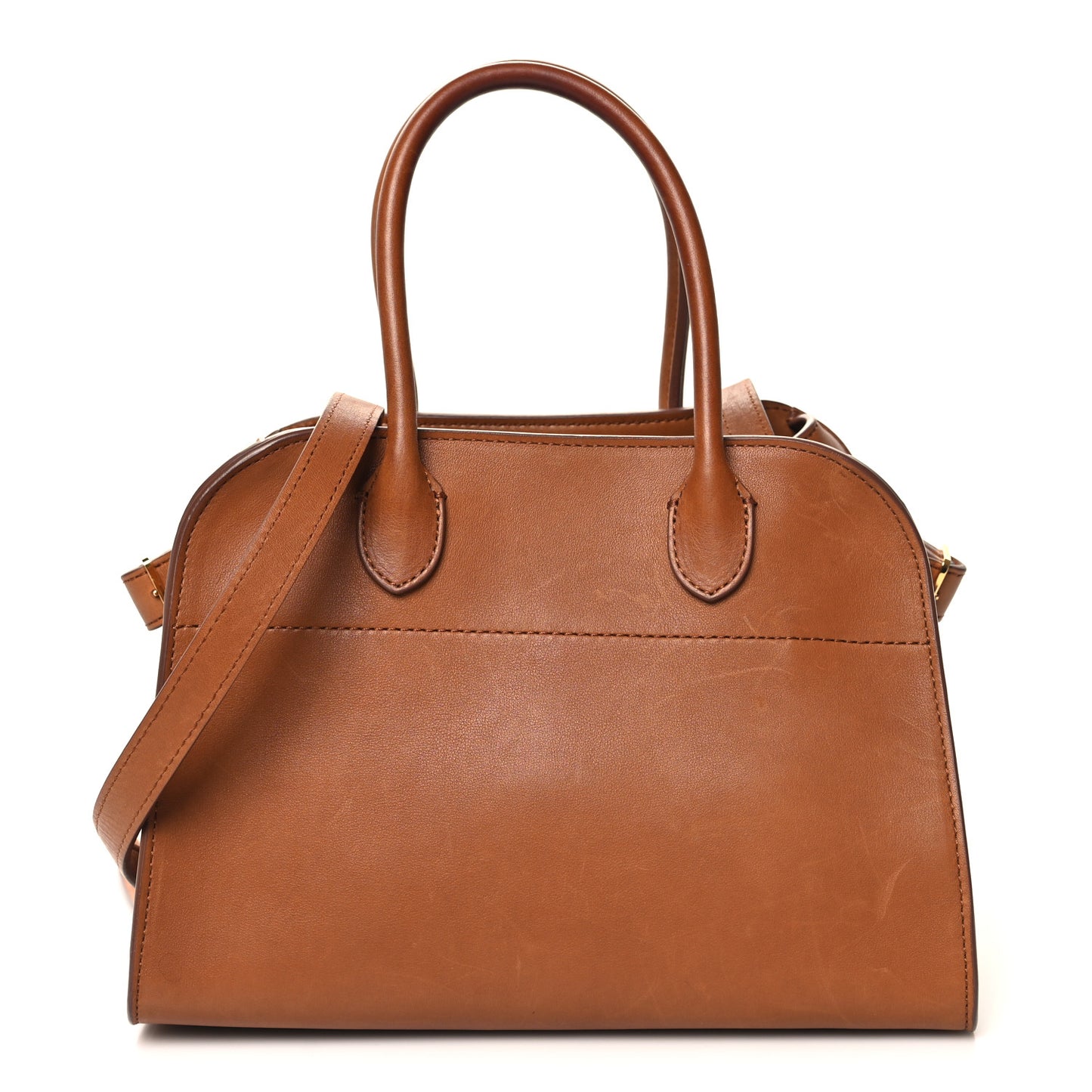 Polished Saddle Calfskin Soft Margaux 10 Bag Cuir