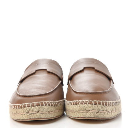 Hermes Calfskin Mens Trip Espadrilles 42 Naturel Safari 2 of 11