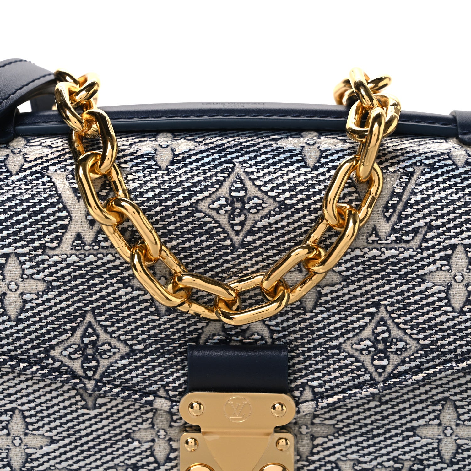 Louis Vuitton Monoglam Pochette Metis East West Blue 7 of 9