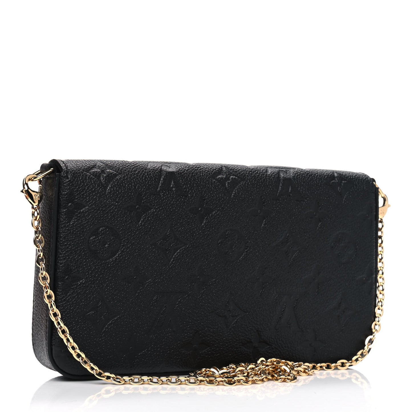 Empreinte Pochette Felicie Chain Wallet Black