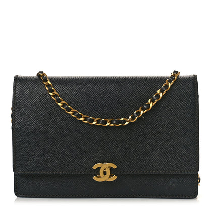 Chanel Caviar CC Wallet on Chain WOC Black 1 of 16