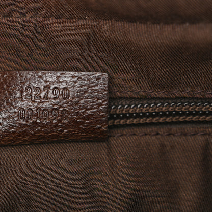 Gucci Monogram Medium Half Moon Hobo Dark Brown 7 of 10