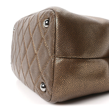 Chanel Metallic Caviar Quilted Large Timeless CC Soft Tote Bronze 10 of 10