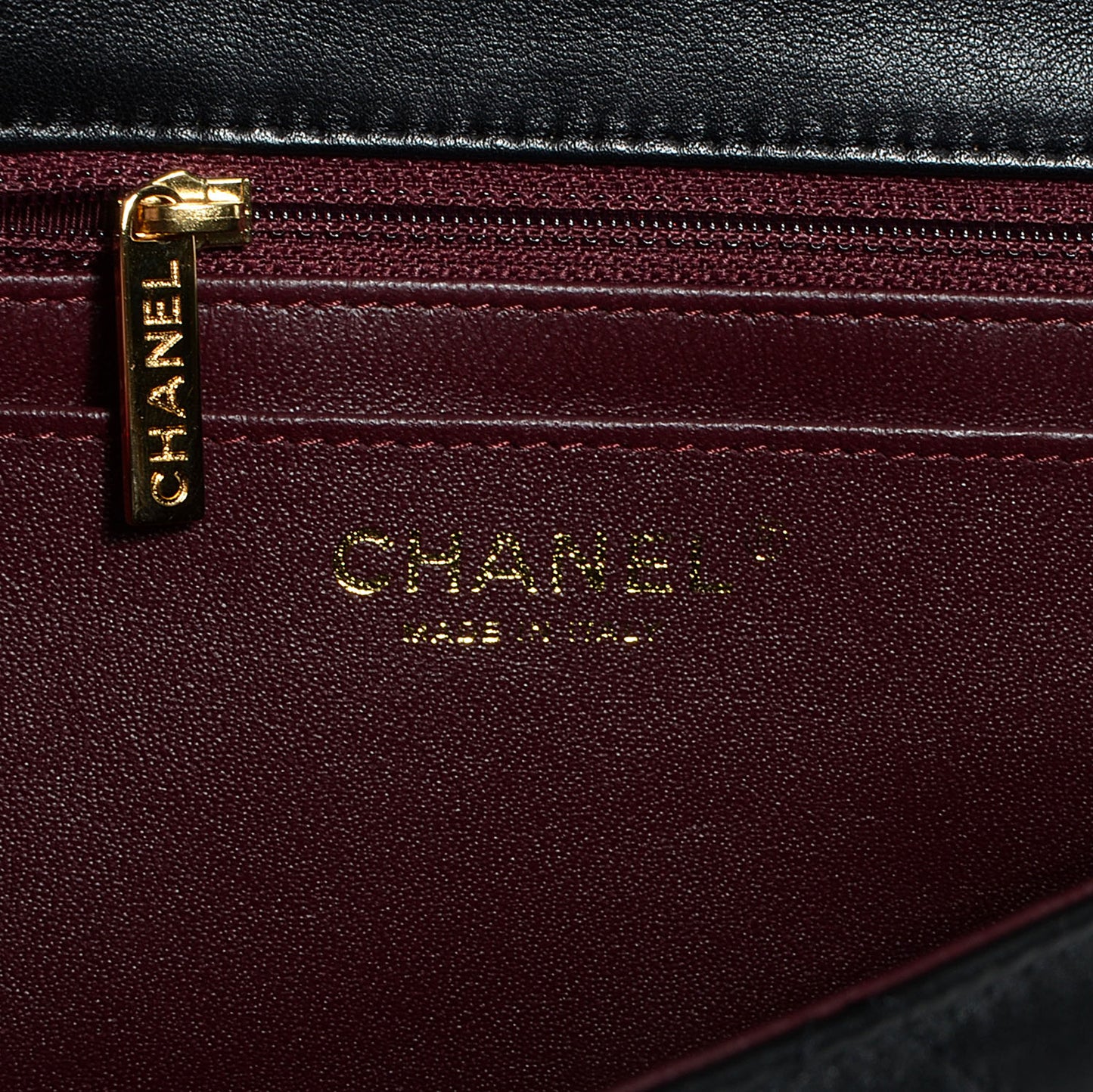 Lambskin Quilted Jumbo Single Flap Black