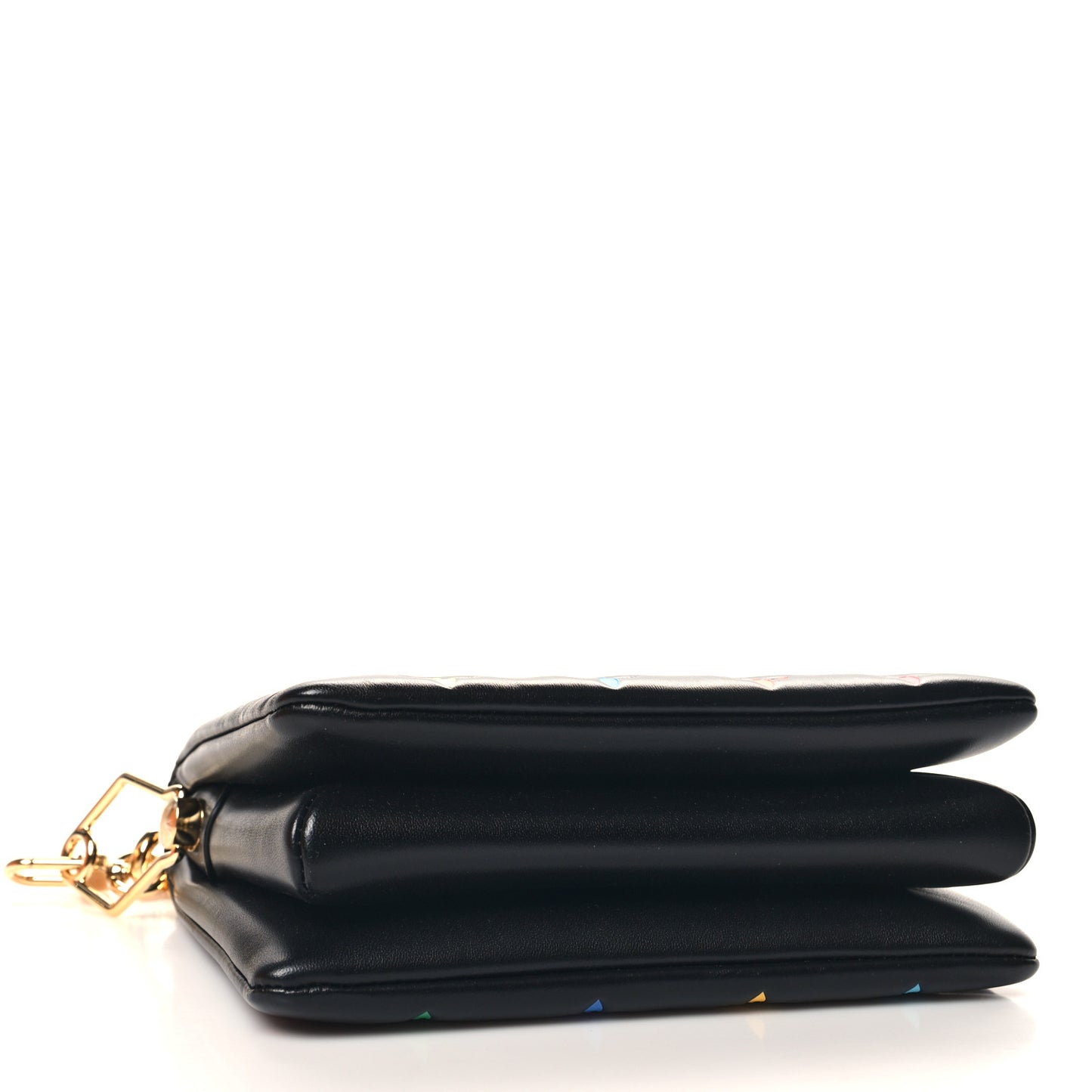 LV X TM Lambskin Embossed Monogram Coussin BB Black Multicolor