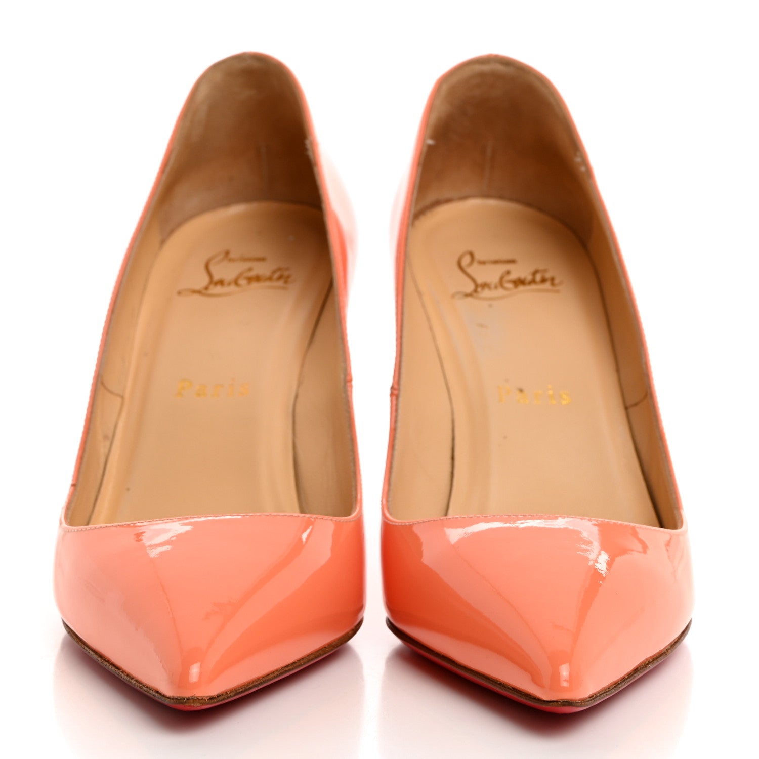 Christian Louboutin Patent Pigalle 85 Pumps 35 Mango 2 of 11