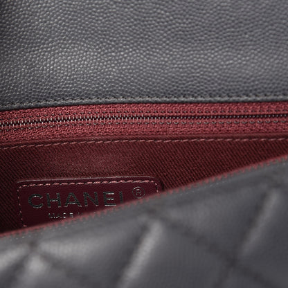 Chanel Caviar Quilted Small Coco Handle Flap Gray 9 of 18