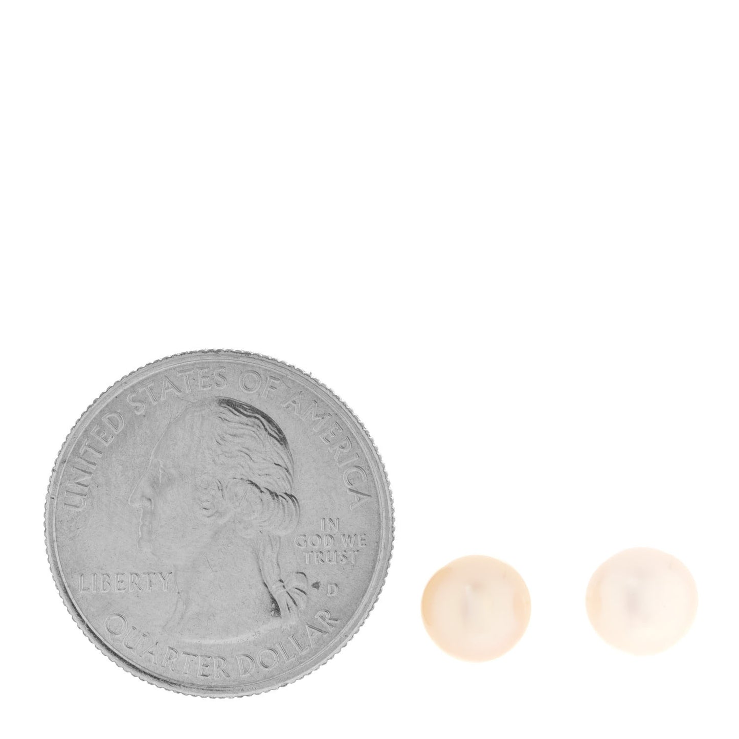 Sterling Silver Freshwater Pearl 7.5-8mm Ziegfeld Earrings