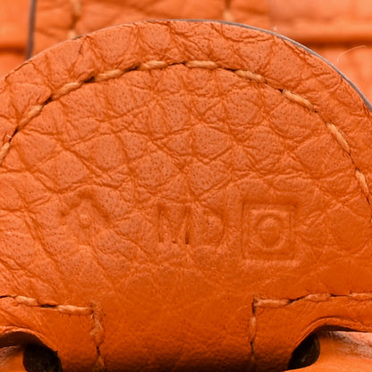 Hermes Taurillon Clemence Evelyne PM Orange 7 of 15