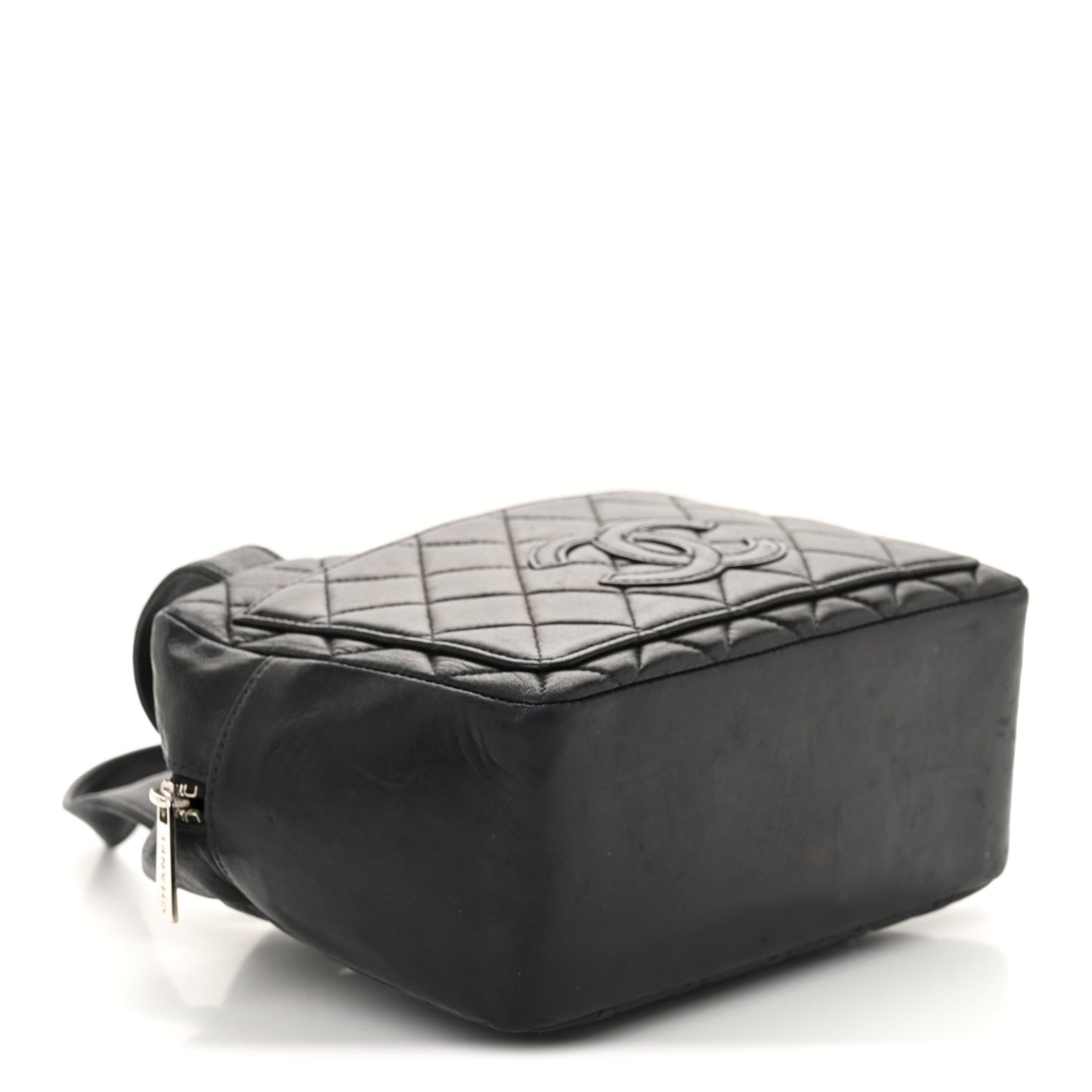 Lambskin Quilted CC Pocket Tote Black